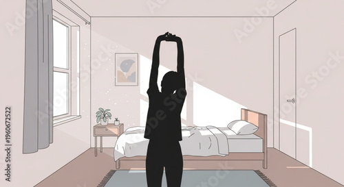 Young Man in a bedroom 