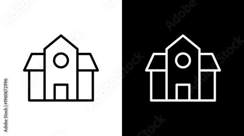 School White Icon Set Design