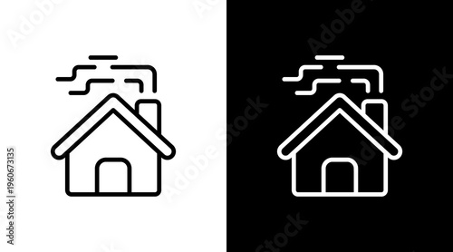 Cottage White Icon Set Design
