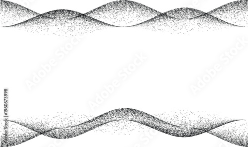 Noised gradient spiral line .Graffiti art design . Noise dispersion wavy logo . Spray effect .Grunge texture . Distressed element .vector