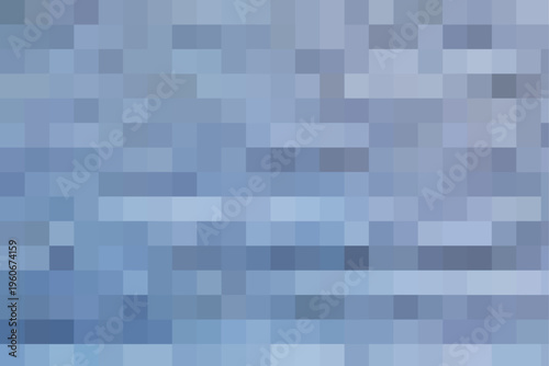 Cool Steel Blue Mosaic Pixel Background, Abstract Geometric Square Tile Pattern, Soft Gray Blue Gradient Texture, Modern Wallpaper for Design, Banner, Presentation and Creative Digital Art Projects