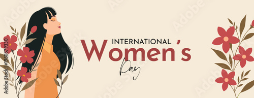 Happy womens day vector background design template