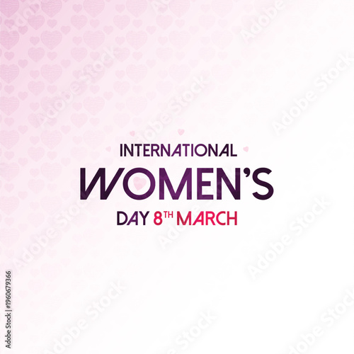 Happy womens day vector background design template