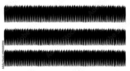 Black and white abstract waveform pattern