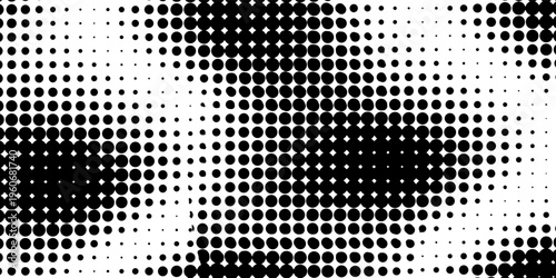 Grunge halftone gradient background. Faded grit noise texture. White and black sand wallpaper. modern.