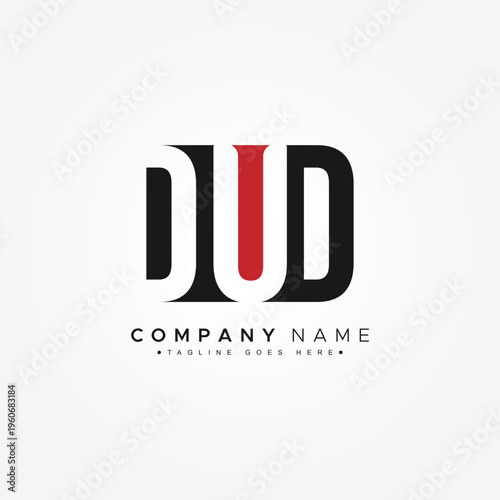 DUD Initial Letter Logo - Simple Monogram Logo