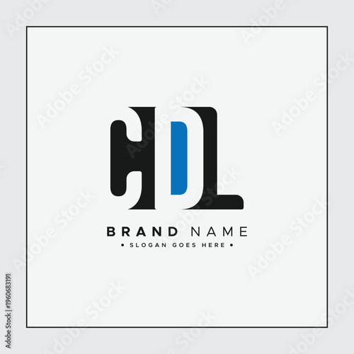 CDL Minimal Vector Logo - Simple Business Logo for Initials C, D and L