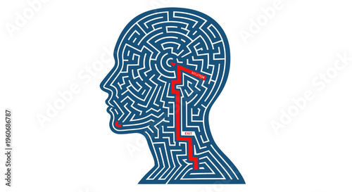 Brain Maze Solution, Decision Making, Problem Solving, Finding Path