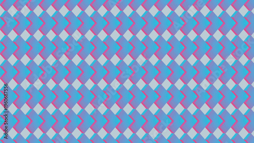 Seamless Gradient Geometric Chevron Pattern for Textile and Wallpaper Design