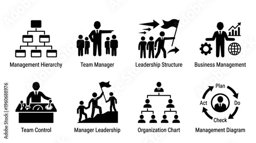 Vector Leadership and Decision-Making Icons Collection