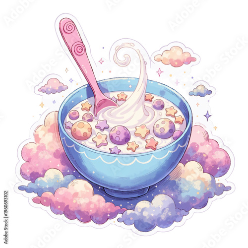 bowl of yogurt with muesli