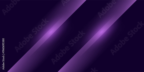 Purple Luxury Neon Lines Abstract On Dark Background