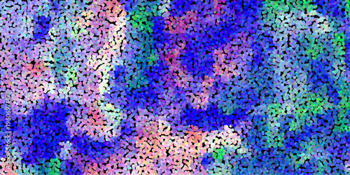 Vibrant Abstract Dotted Pattern Background With Blue Pink Green And Yellow Hues Creating A Textured Mosaic Effect