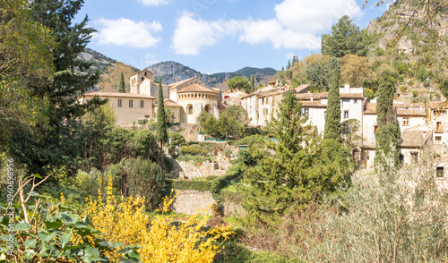 Abbaye de Gellone à Saint-Guilhem-le-Désert (34150) dans le département de l'hérault en région Occitanie.
