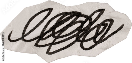 Wallpaper Mural Black And White Vintage Crumpled Paper Hand Drawn Scribble Doodle Shape Torontodigital.ca