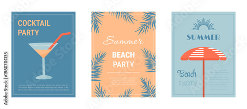 Set of Summer posters