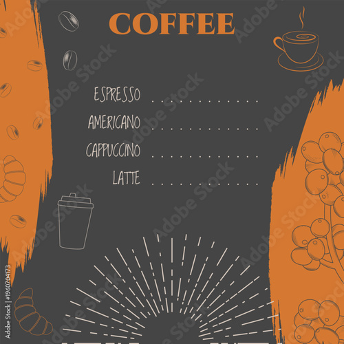 coffee menu template