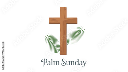 Christian Cross Faith and Spiritual Symbol Concept – Good Friday, Easter Sunday, Palm Sunday