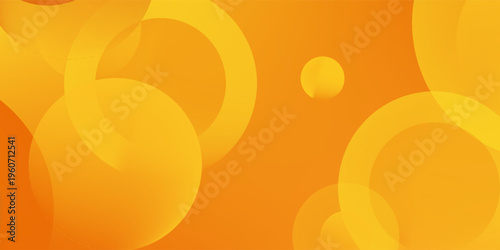 Abstract orange background with circles. Vector illustration