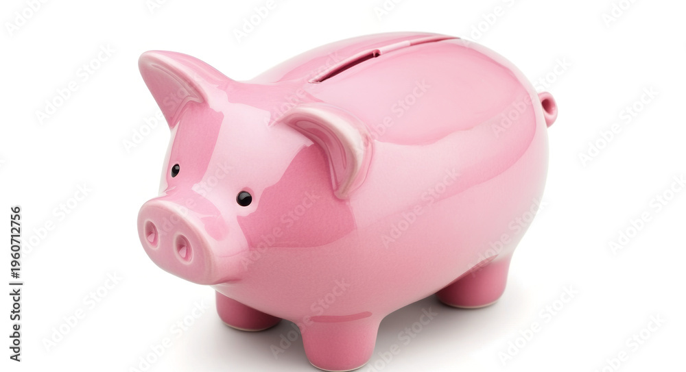 Fototapeta premium piggy bank isolated on a transparent background, 