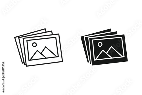 Photography Gallery Stack and Landscape Image File Icons
