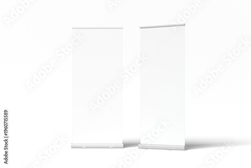 Roll Up Banner Blank Mockup