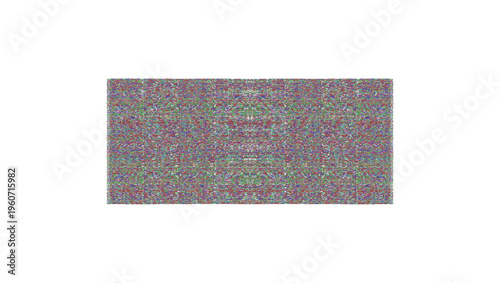 white noise tv screen, flat vector color illustration