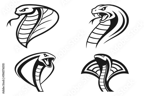 cobra-snake---icons-set---4-minimalist-icons---bla