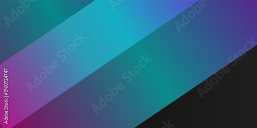 Dark neon gradient geometric background with diagonal shapes vibrant modern abstract design glowing colors sleek futuristic digital composition layout