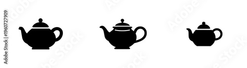 Elegant Whistling Tea Kettle Silhouette