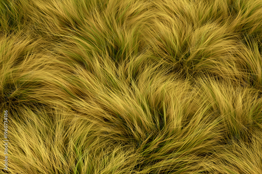 Obraz premium Close up of tall dry grass texture in African savanna