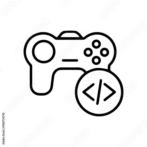 Video Game Coding Icon
