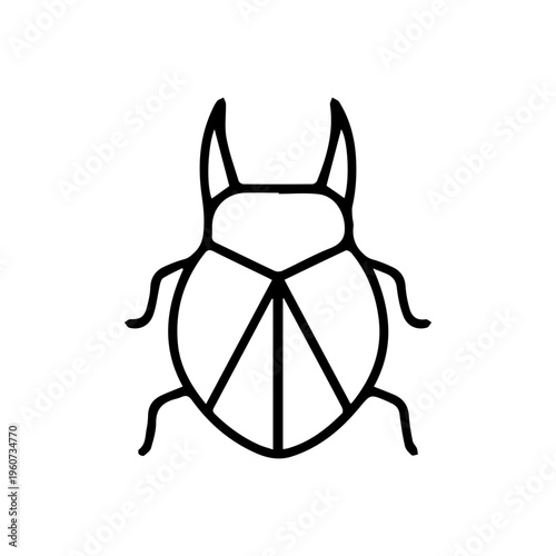 Scarab beetle icon