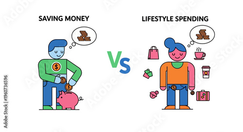 Money Management Dilemma Prioritizing Financial Security Through Savings Versus Enjoying Present Desires with Lifestyle Purchases