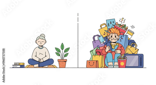 Minimalism vs Consumerism A Contrast Between Serene Living and Materialistic Excess