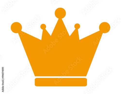 シンプルな王冠のイラスト　