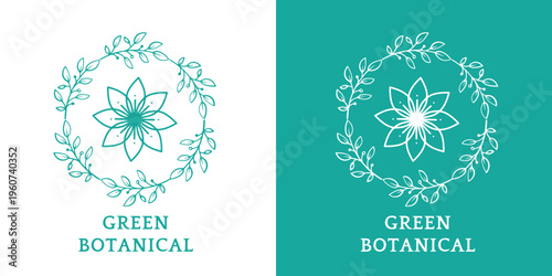 florist and botanical logo design for graphic designer or branding