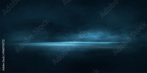 A dark and stormy night sky filled with abstract clouds creates a dramatic texture of smoke and moonlight against the deep blue motion of the heavens