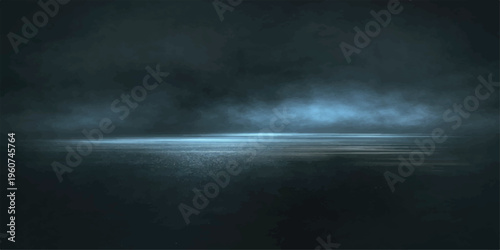 Dramatic time lapse of clouds and sun moving through a dark blue nature sky with misty ocean textures and motion backgrounds