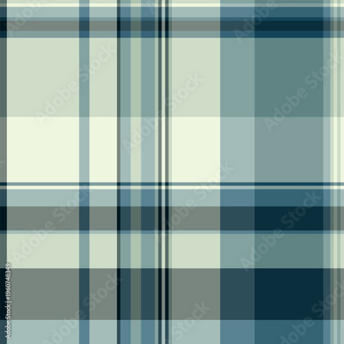 Quilt check tartan textile, service texture vector pattern. Mens shirt background fabric seamless plaid in pastel and light colors.