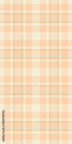 Gentleman background vector pattern, dye plaid textile check. Square fabric texture seamless tartan in orange and beige colors.