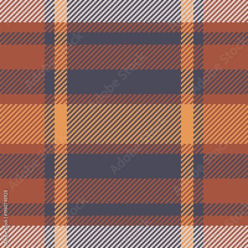 Festive texture fabric background, path seamless textile pattern. Network vector check plaid tartan in pastel and red colors.