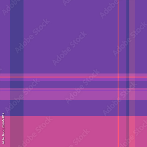 Lined check background plaid, attire texture tartan pattern. Christmas seamless fabric textile vector in purple and violet colors.