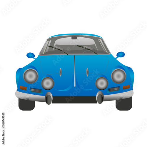 Voiture de sport vue de face