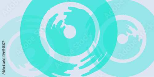 vector set of Blue grunge circle brush vector illustration. Abstract blue paint brushstroke circles pack. futuristic and experimental style