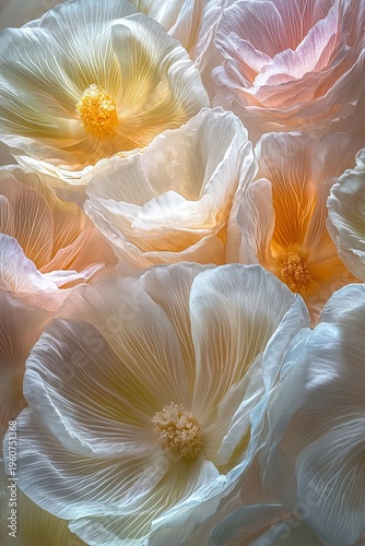 Elegant Floral Arrangement Featuring Soft Petals with Light and Airy Textures for Stunning Backdrops