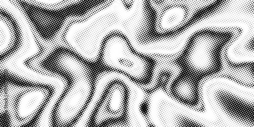 Wavy halftone dots texture, abstract halftone background