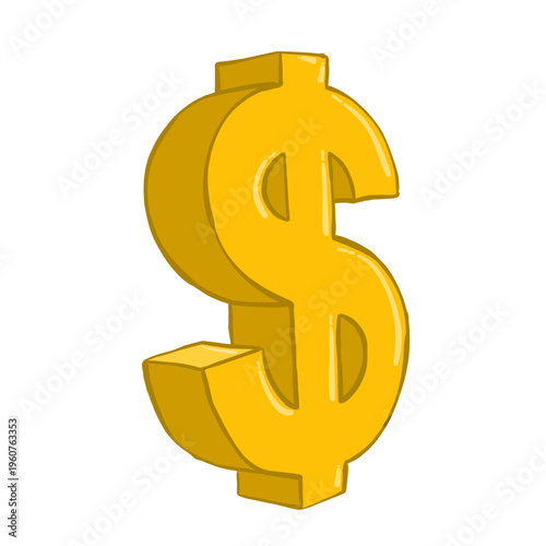 golden dollar symbol
