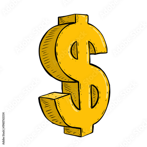 golden dollar symbol