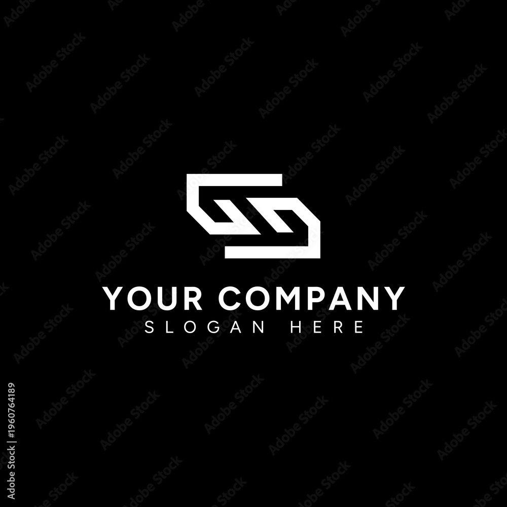 Obraz premium Unique monogram symbol for innovative brand identity.